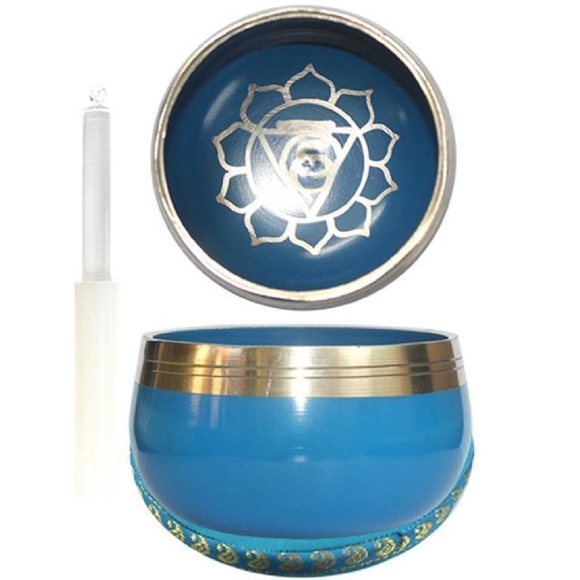 TIBETAN SINGING BOWL HAND PAINTED- DORMAR