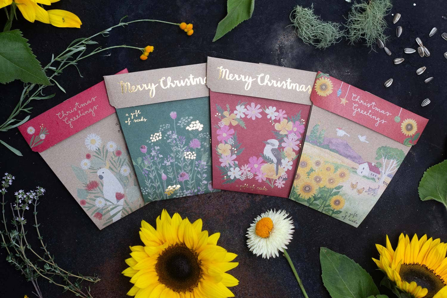 Christmas Sunflower Gift of Seeds (Australia only)