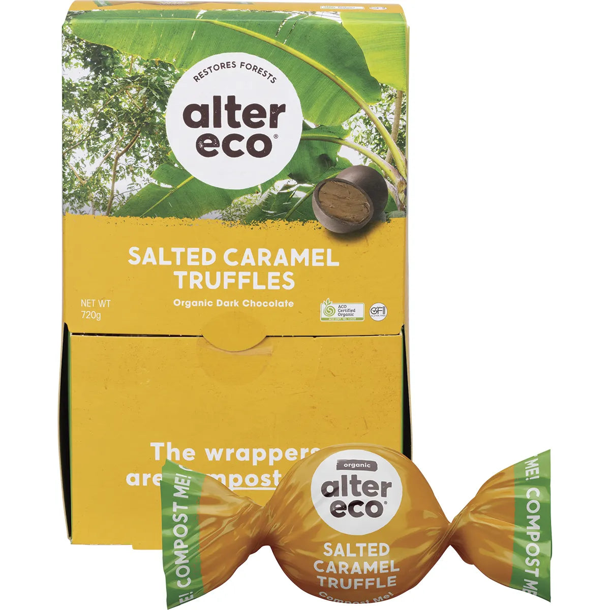 Alter Eco Chocolate Organic Salted Caramel Truffles