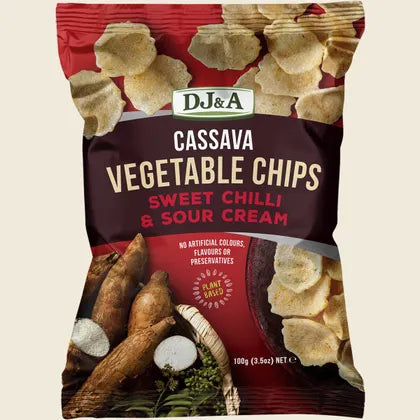 DJ&A Cassava Vegetable Chips Sweet Chilli & Sour Cream