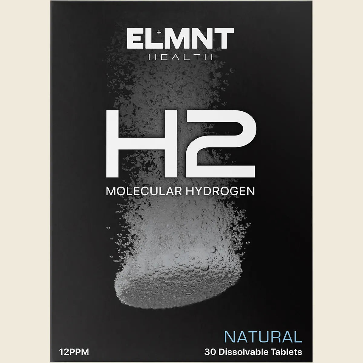 H2 Molecular Hydrogen Water Tablets Natural 30pk
