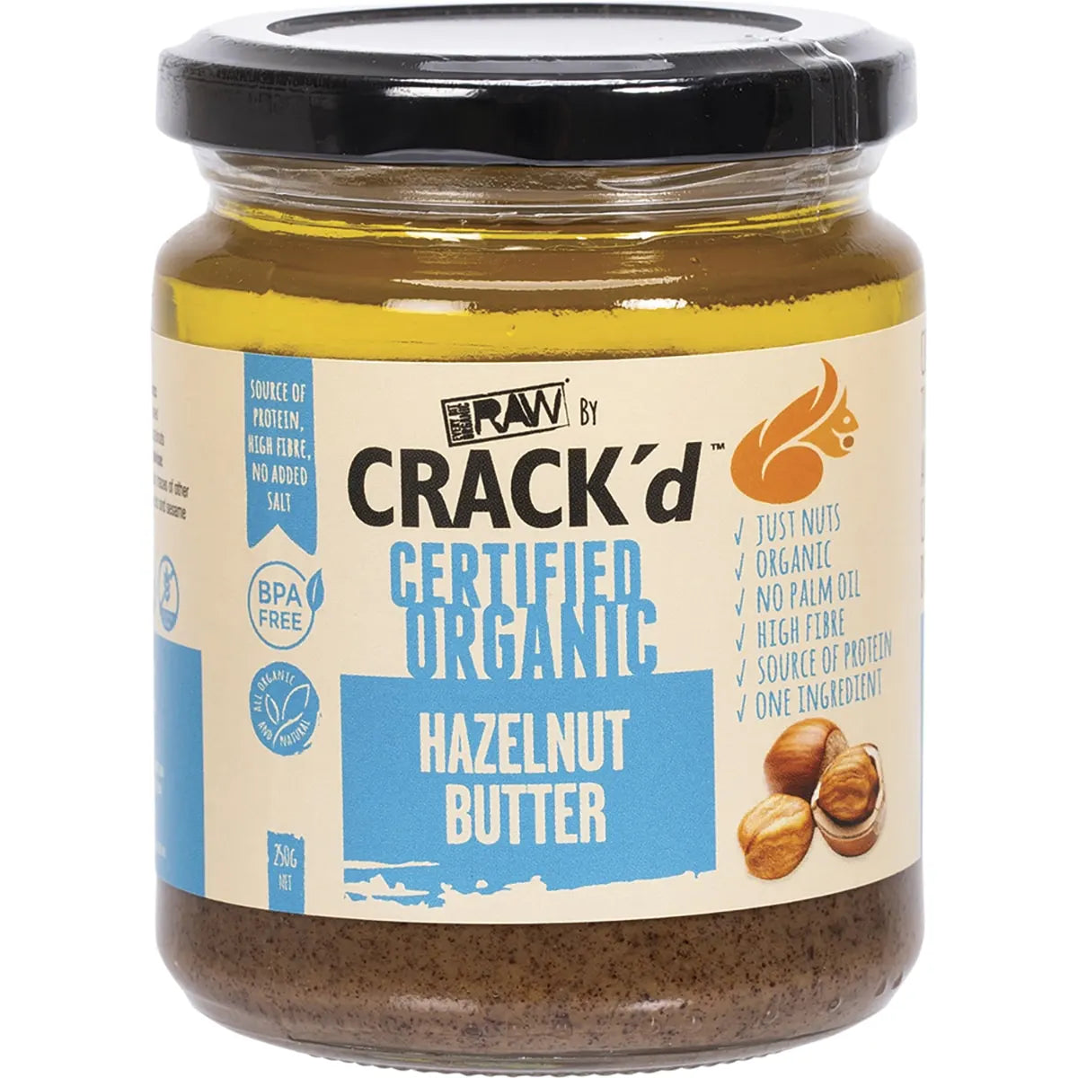 Every Bit Organic Crack'd Hazelnut Butter 250g