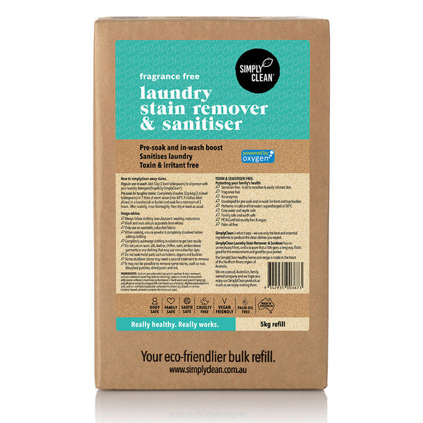 Simply Clean Fragrance Free Laundry Stain Remover & Sanitiser