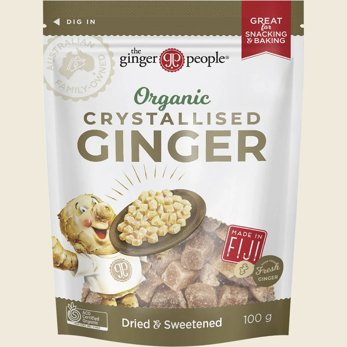 The Ginger People Organic Crystallised Ginger
