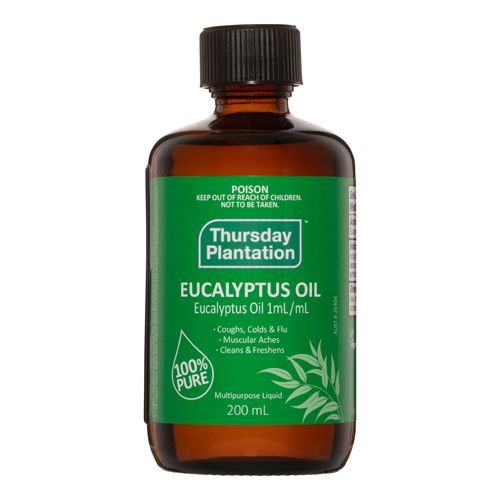 EUCALYPTUS OIL 100% 200ml THURSDAY PLANTATION
