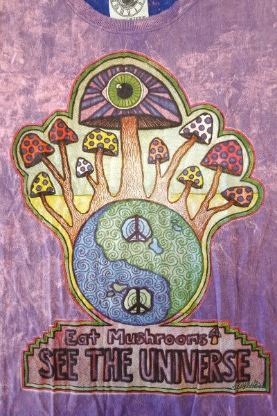 Magic Mushroom Stonewash Cotton Tee
