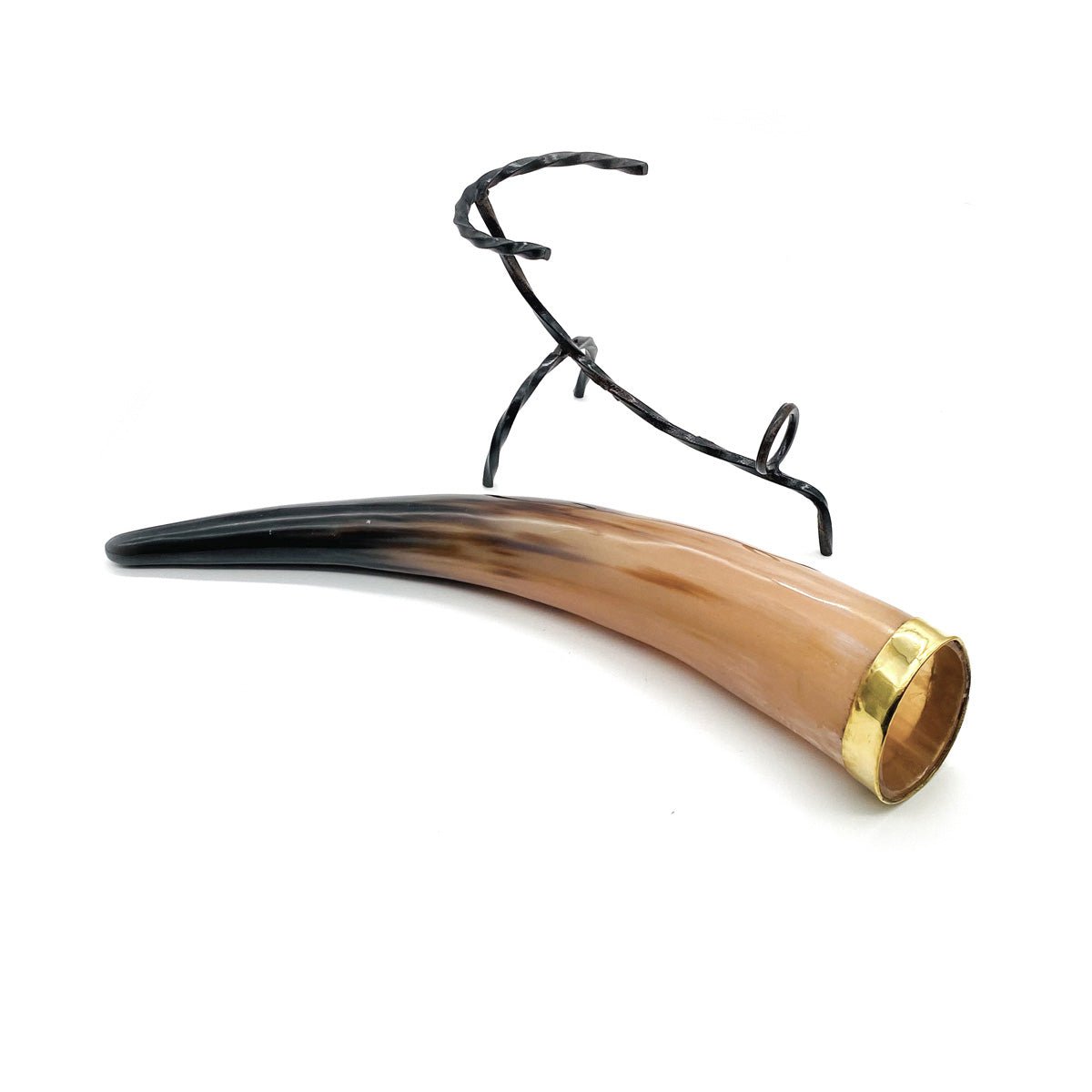 Viking Drinking Horn with Iron Stand - ( MX100A ) - Vintage World Australia - 4