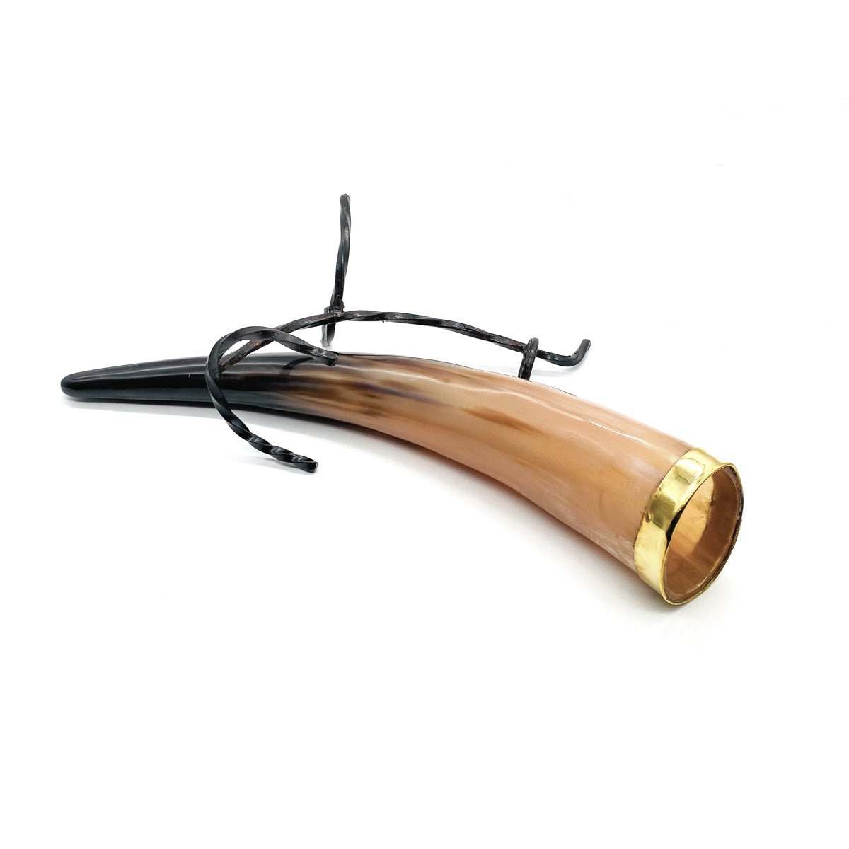 Viking Drinking Horn with Iron Stand - ( MX100A ) - Vintage World Australia - 5