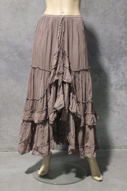 Iberia Ruffled Cotton Skirt