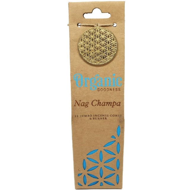 Organic Goodness // Incense Cones // Nag Champa // 12PCE