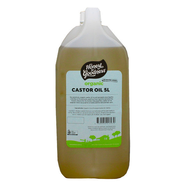 Organic Castor Oil - Cold pressed, hexane free