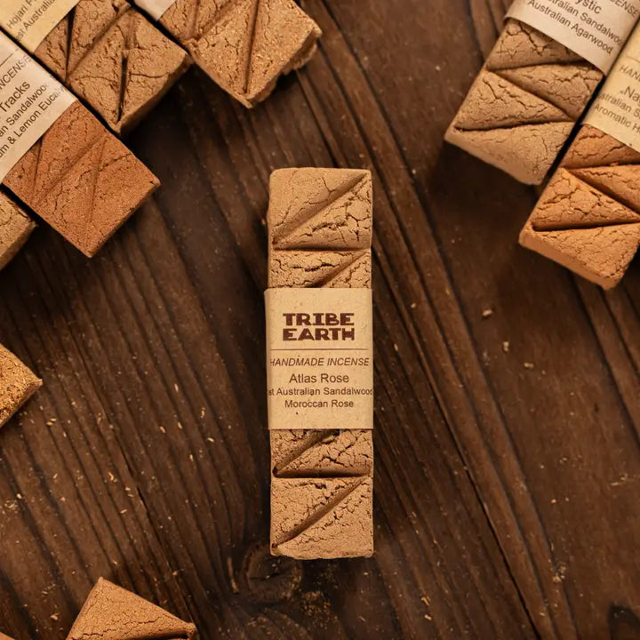 Rose Sandalwood and Moroccan Rose Handmade Incense Planks