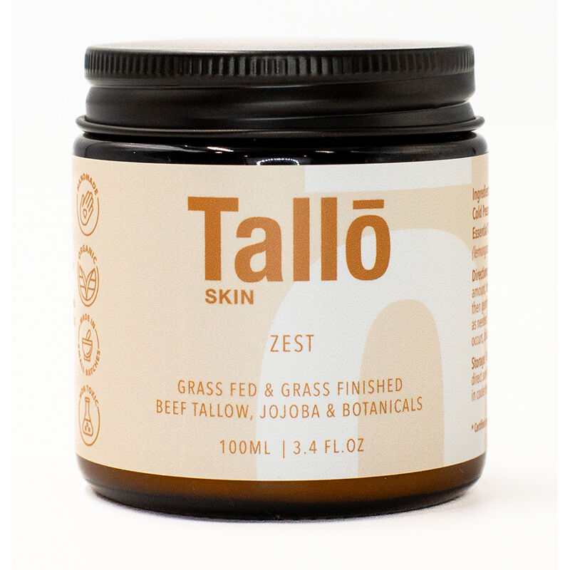 Tallo Skin Organic Tallow Cream - Zest 100ml