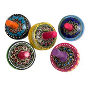 Wooden Spinning Top Assorted Colours -Skyira