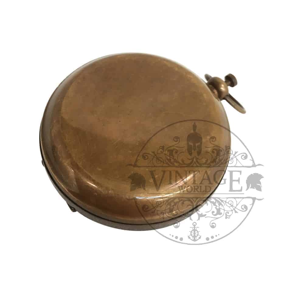 Pocket Sundial Compass // Antique Finish // 45mm