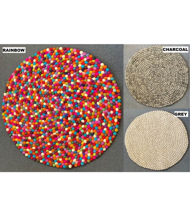 ROUND FELT RUGS