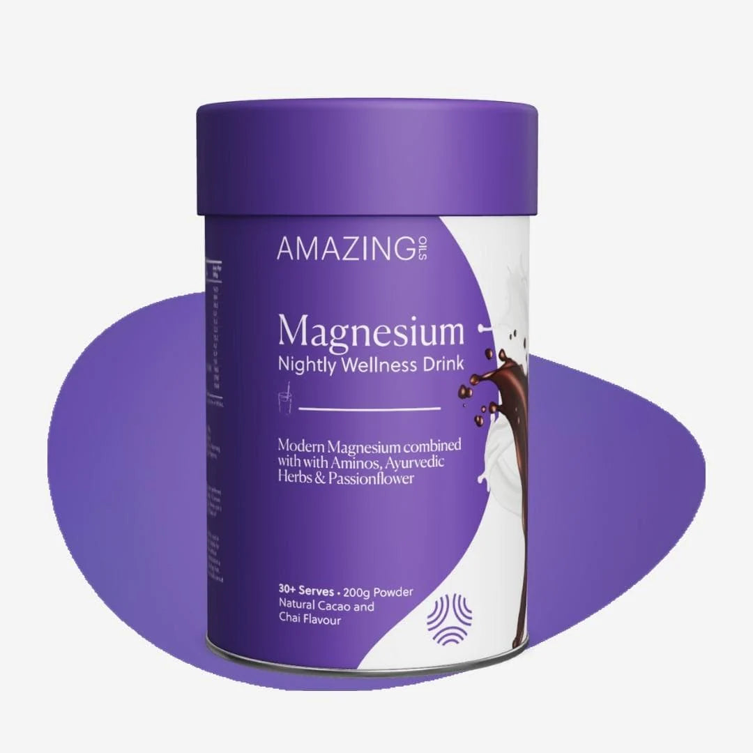 Amazing Oils Magnesium Wellness Drink Nightly // Cacao & Chai