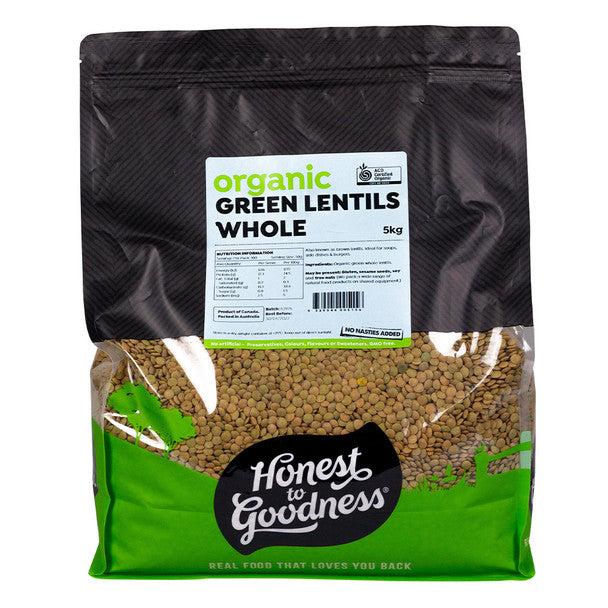 Honest To Goodness Organic Green Lentils