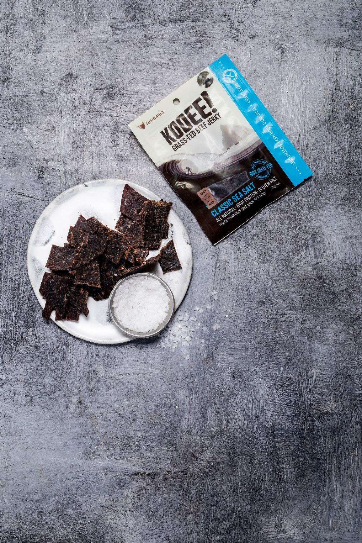 Kooee Grass-fed Beef Jerky // Classic Sea Salt