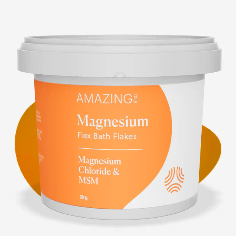 Amazing Oils Magnesium Flex Bath Flakes Magnesium Chloride & MSM