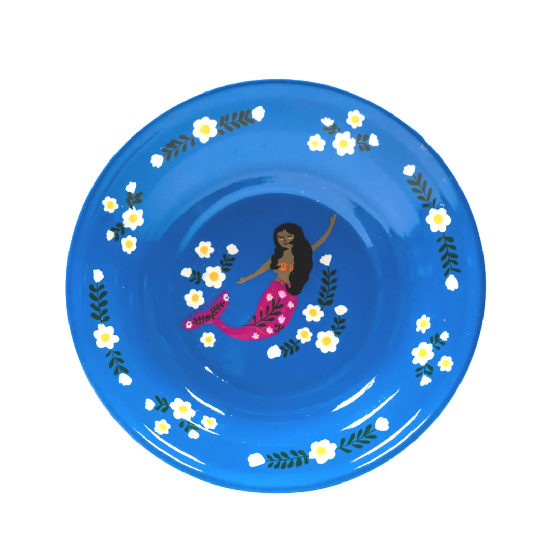 Picnic Folk Plate // Mermaid