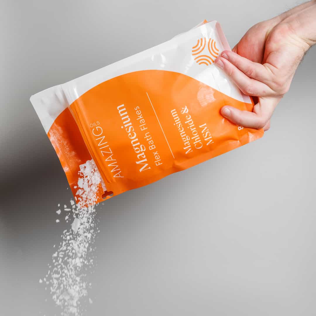 Amazing Oils Magnesium Flex Bath Flakes Magnesium Chloride & MSM