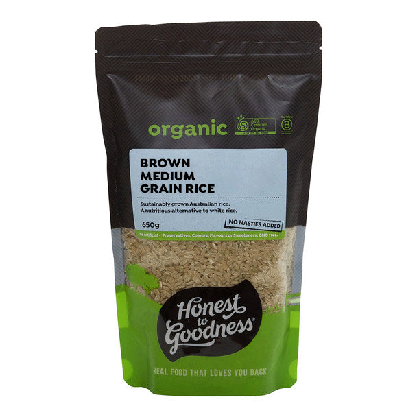 Honest To Goodness Organic Brown Medium Grain Rice