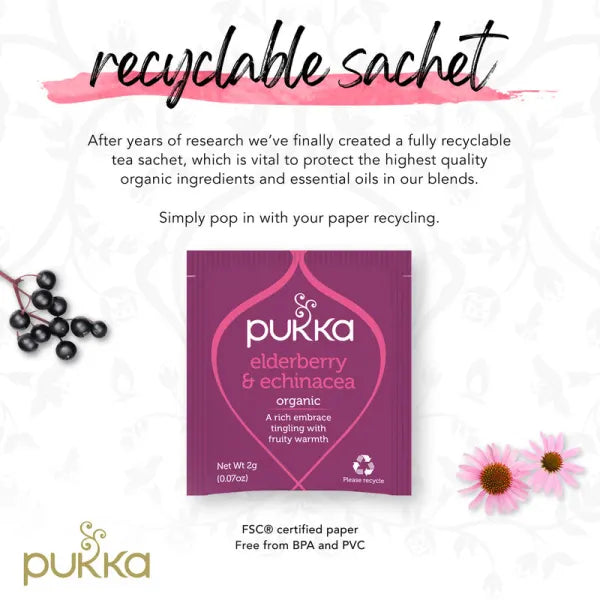 Pukka Tea Bags // Elderberry & Echinacea