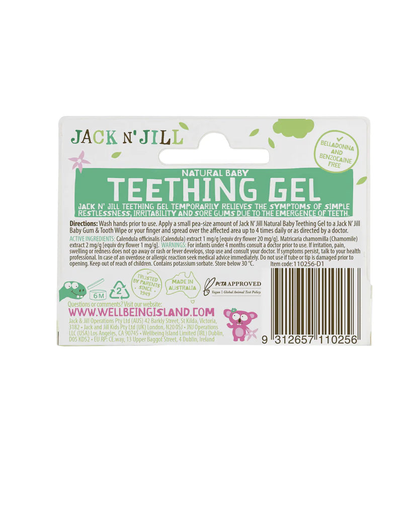 Jack N' Jill Teething Gel // 4 Months