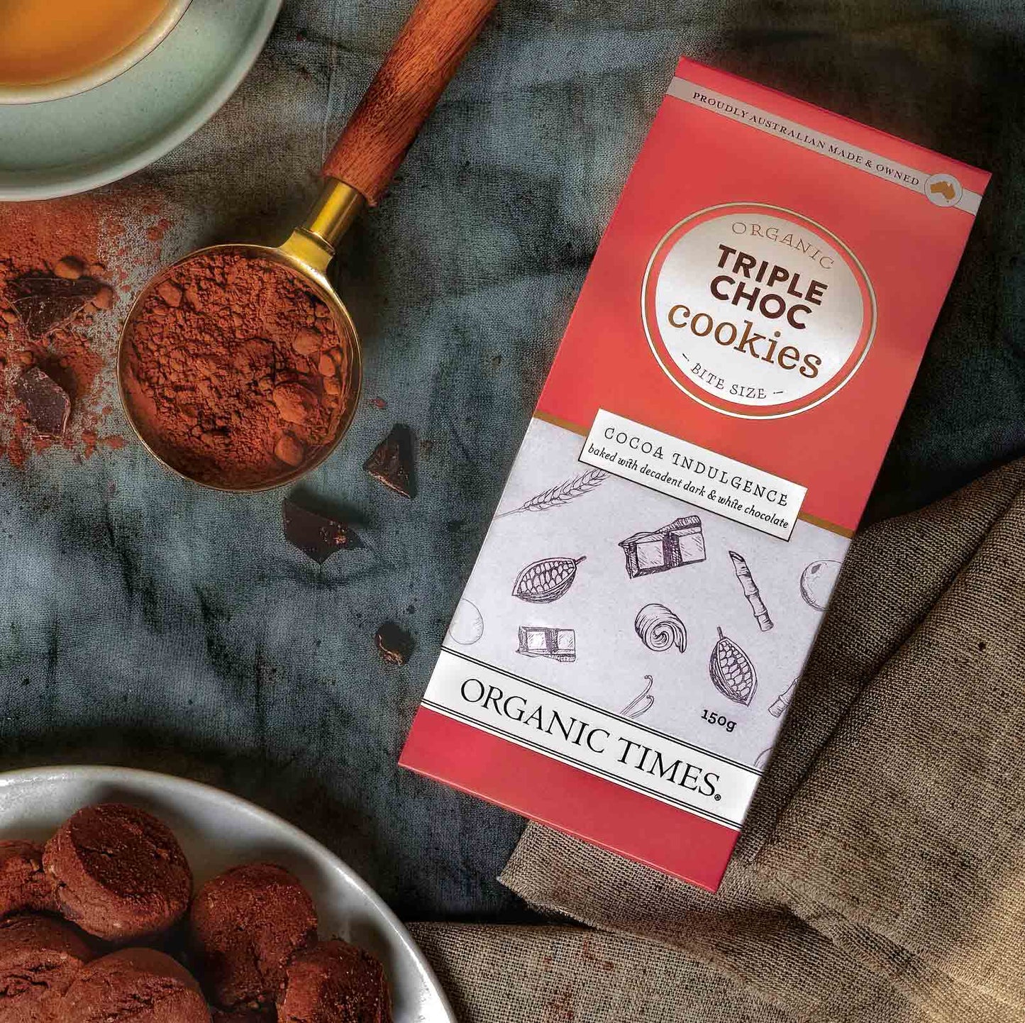 Organic Times Cookies - Triple Choc Chip