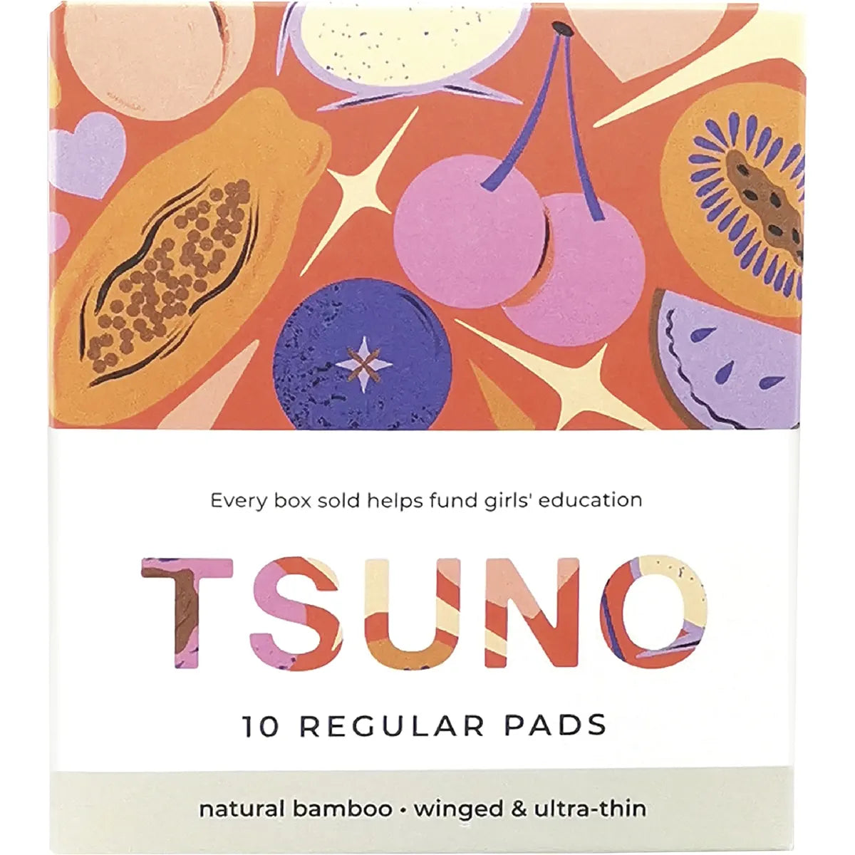 TSUNO Natural Bamboo Pads Regular Winged & Ultra Thin