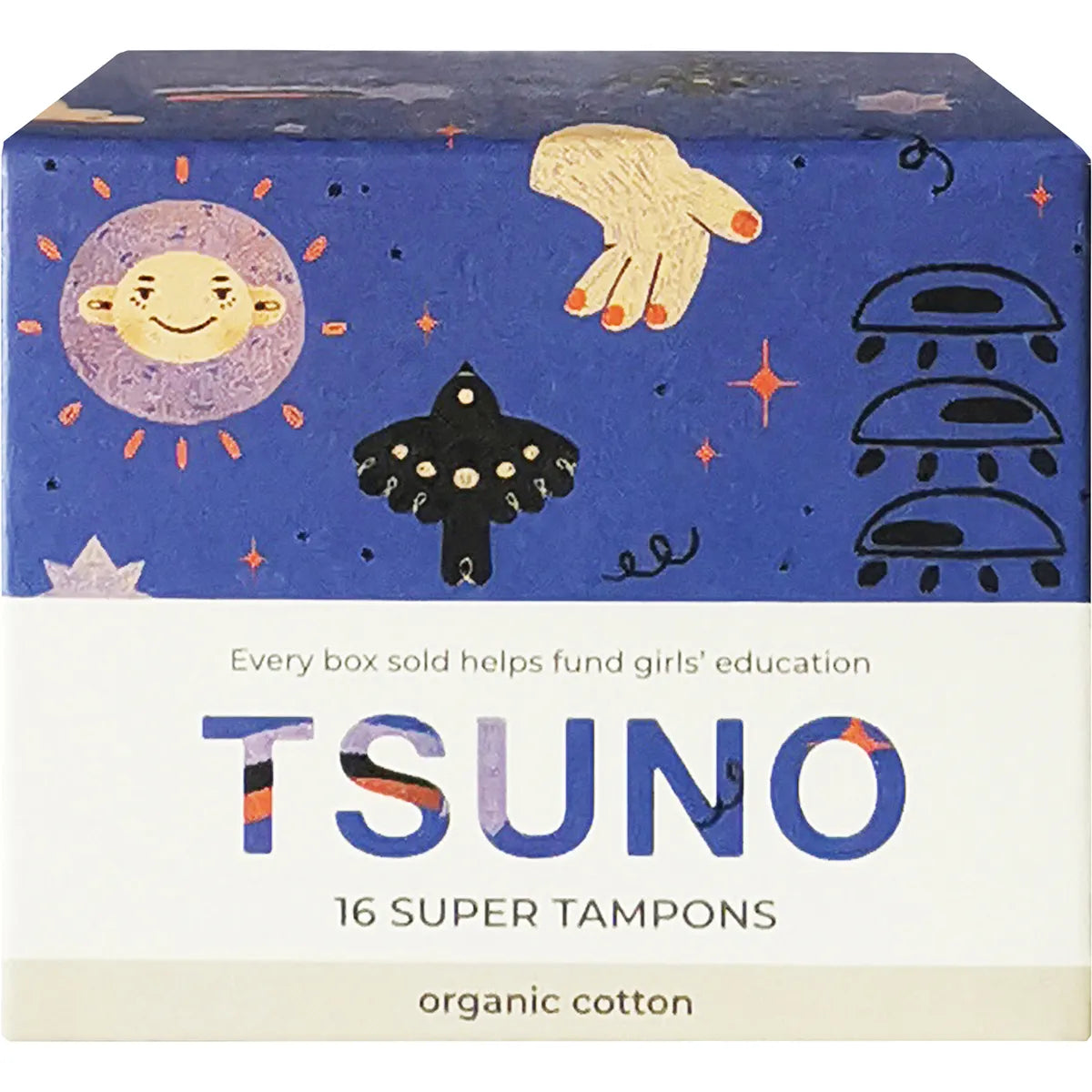 TSUNO Organic Cotton Tampons Super