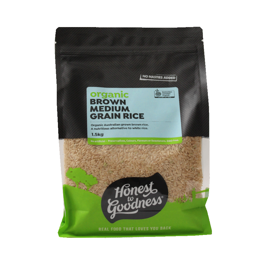 Honest To Goodness Organic Brown Medium Grain Rice