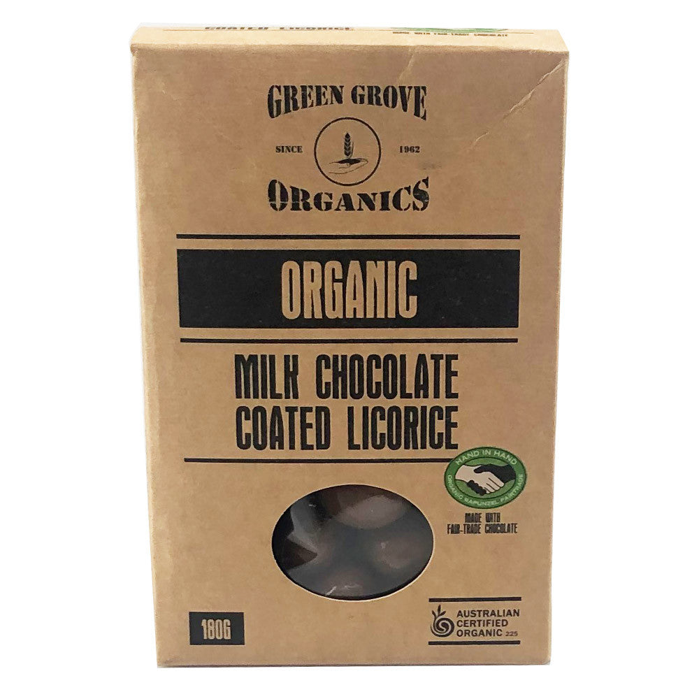 Green Grove Organic Milk Chocolate Coated Licorice