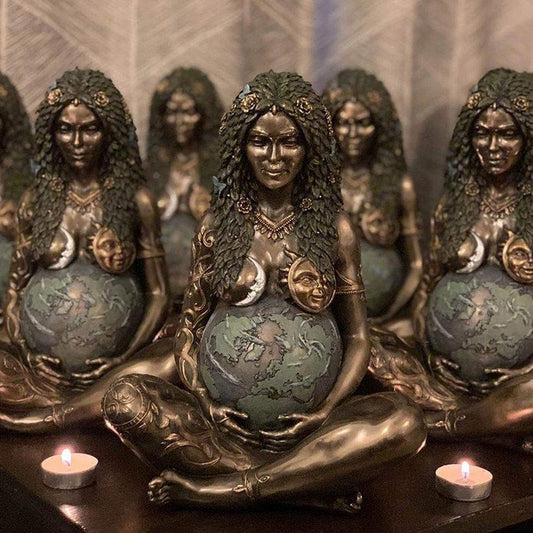 Gaia Statue Mother Earth Art Statue Polyresin Figurine Decorative Figurine