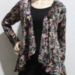 Mod Stretch Velour Wrap Kabaya Top
