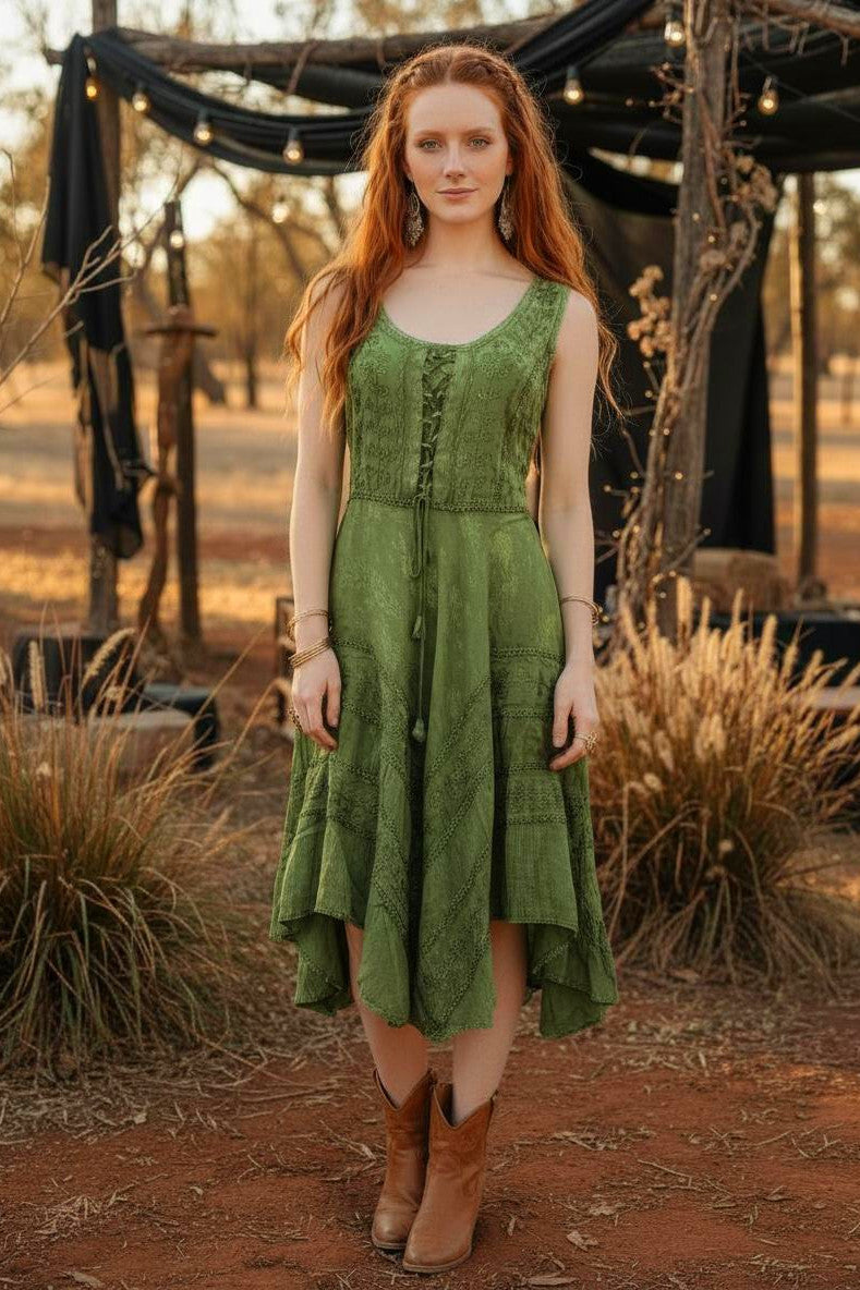 Stevie Lace Up Sleeveless Dress