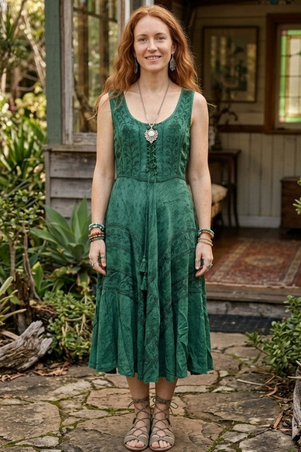 Stevie Lace Up Sleeveless Dress