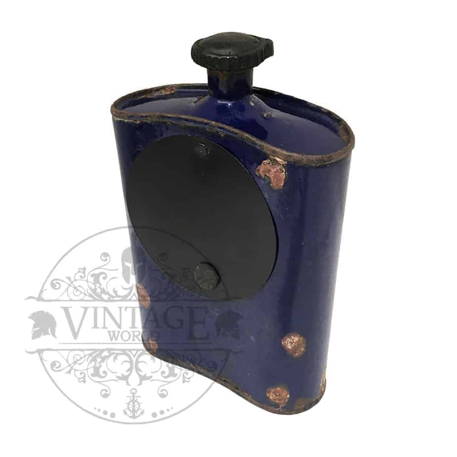 Old Iron Drinking Flask Clock