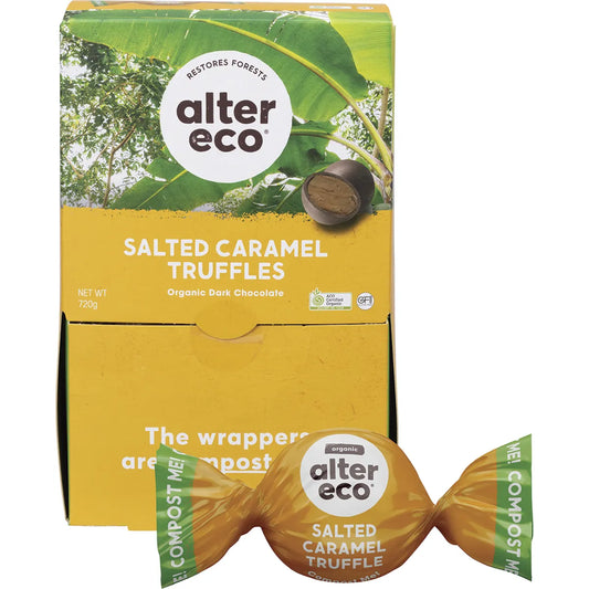 Alter Eco Chocolate Organic Salted Caramel Truffles