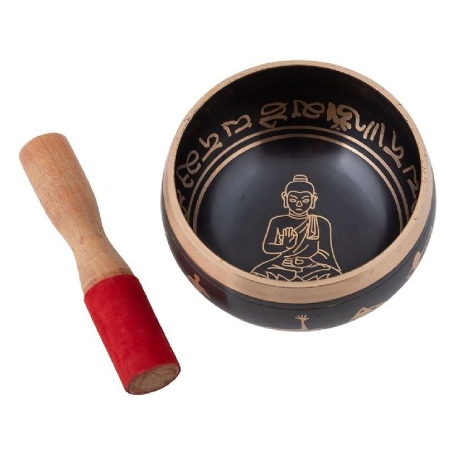TIBETAN SINGING BOWL HAND PAINTED- DORMAR