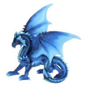 BLUE STANDING DRAGON 22CM