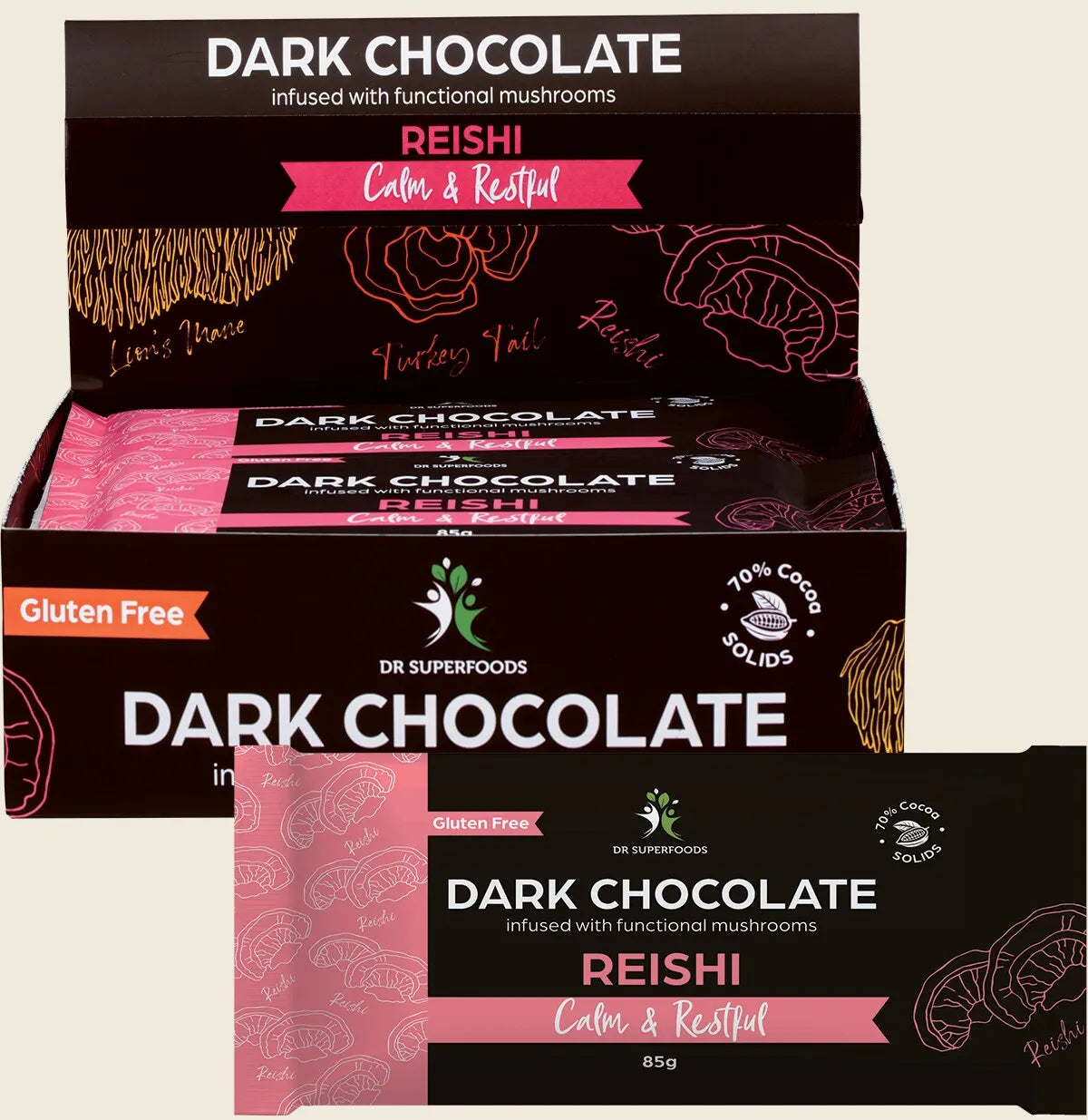 Dr Superfoods Dark Chocolate Bar Calm & Restful