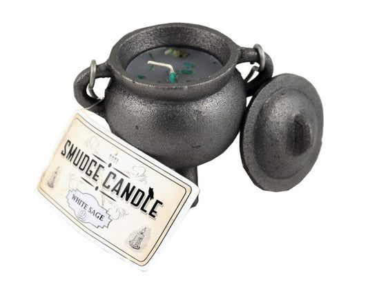 CAST IRON CAULDRON SMUDGE CANDLE
