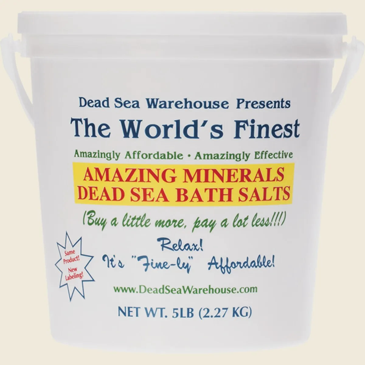 Dead Sea Bath Salts Bucket 2.27kg