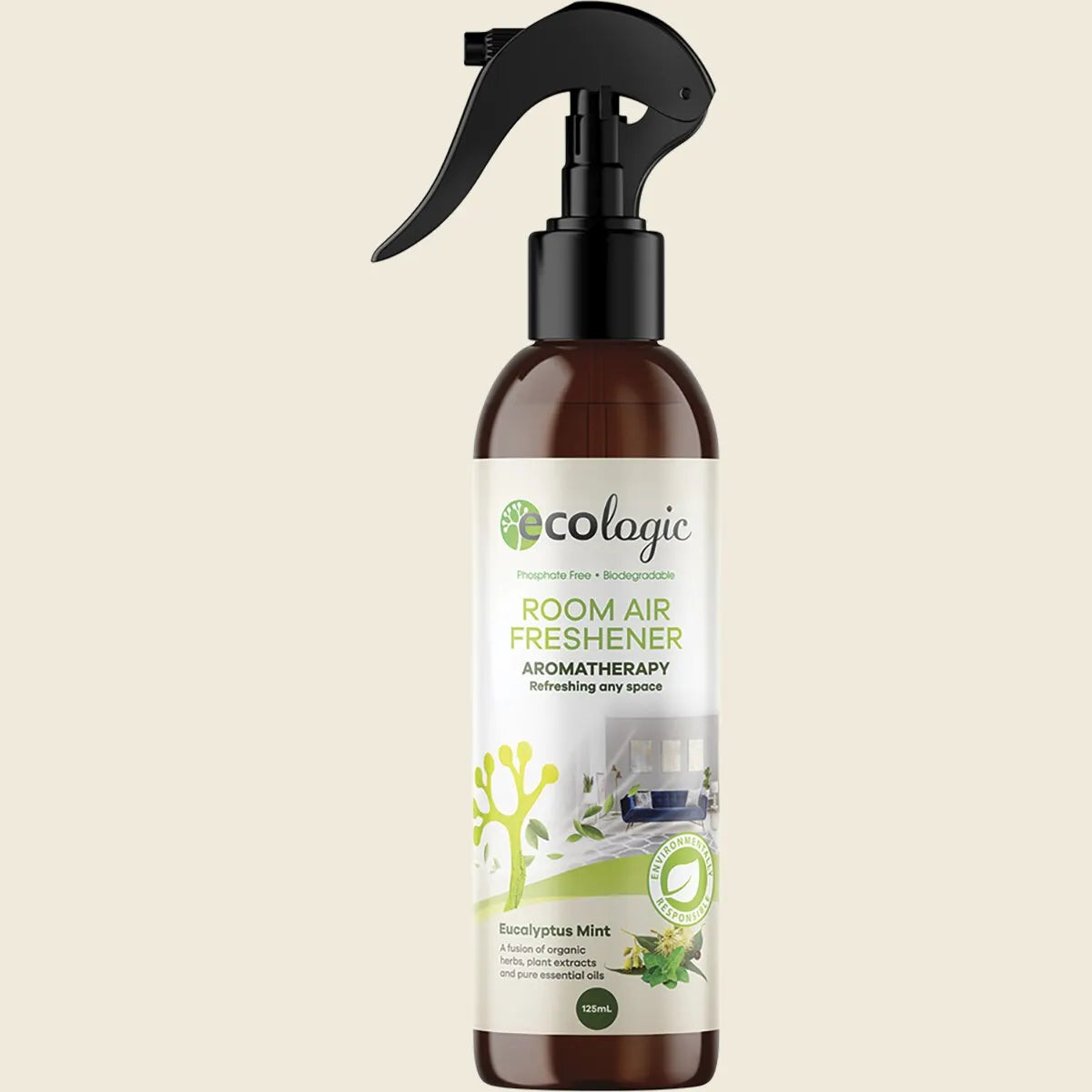 Ecologic Room Air Freshener Eucalyptus Mint 125ml