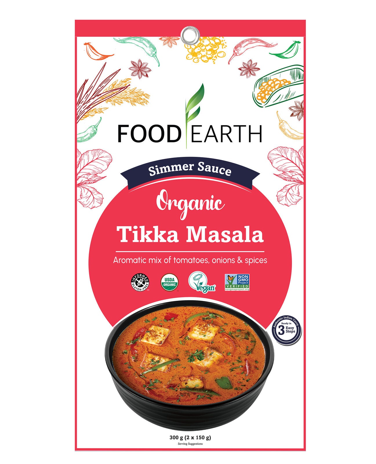 Food Earth Organic Simmer Sauce
