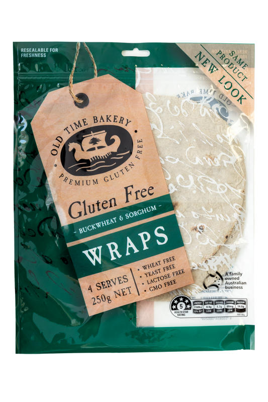 Old TIme Bakery Wraps // Buckwheat & Sorghum GF