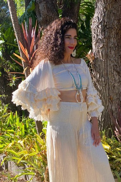 Rio Ruffle Off Shoulder Top