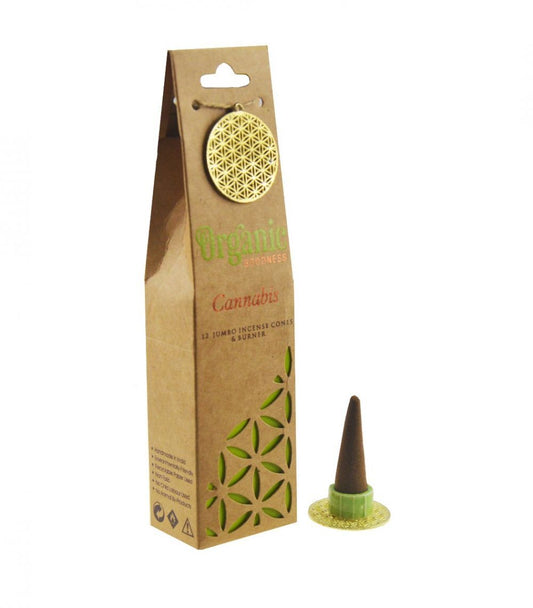 Organic Goodness // Incense Cones // Cannabis // 12PCE